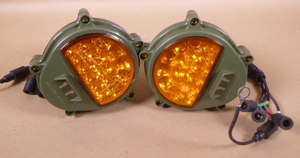 (2x) 12422957 HUMVEE M998 FMTV Military Front Composite LED Amber Stop Light | Genuine FMTV Replacement Parts, LMTV Parts For Sale and Military Surplus Medium Tactical Vehicle Parts & Components