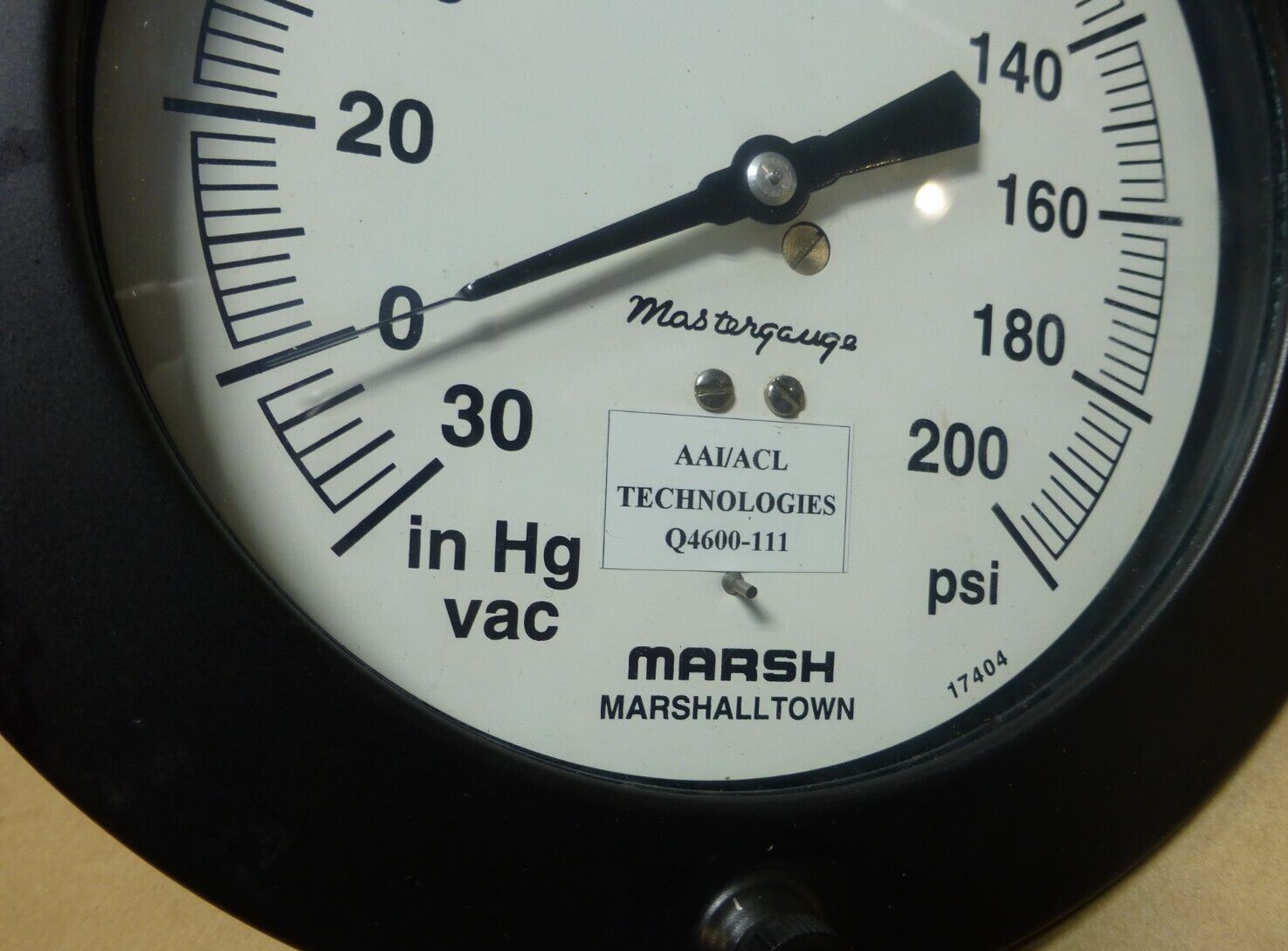 AAI MARSH Q4600-111 PRESSURE VACUUM GAUGE 200PSI 30IN HG VAC , 6685-00-786-2607 | Industrial MRO Replacement Parts, Manufacturing Machine Parts &amp; Components, Heavy Equipment Parts Supplier