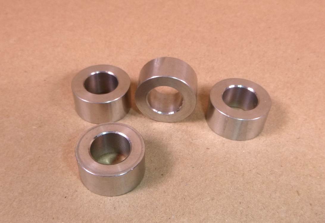 1/2" id x 7/8" od x 7/16" Tall Stainless Steel Standoff Spacer Bushing (4 Pcs) | Industrial Replacement Nuts &amp; Bolts Distributor and Machinery Screws &amp; Fasteners Supply