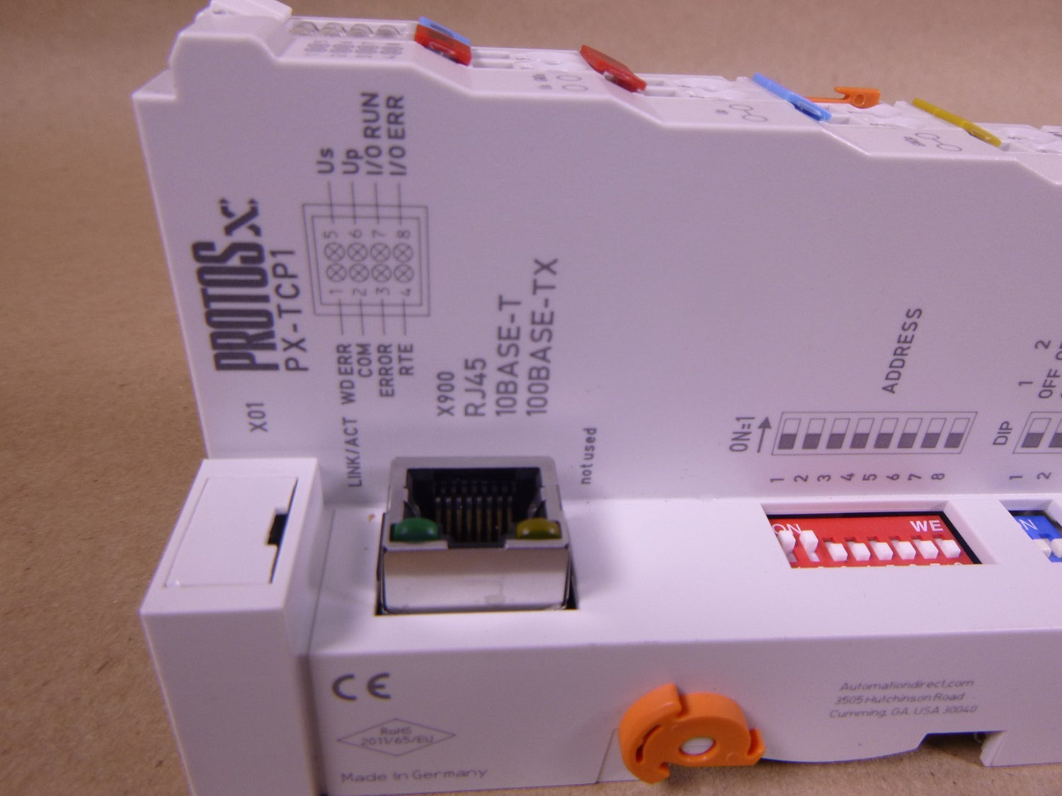 USED AutomationDirect Protos PX-TCP1 Compact Bus Coupler Modbus TCP 10/100 Mbps | Electrical MRO Replacement Parts &amp; Components and Commercial Electrical Supplies Company