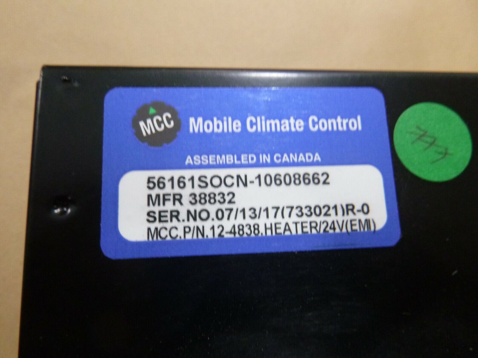 Military 24V Vehicle Mobile Climate Control Heater Unit 15-6538, 12-4838 MCC | Replacement Truck Parts, Trailer Accessories, Automobile Supplies, Car Parts &amp; Accessories