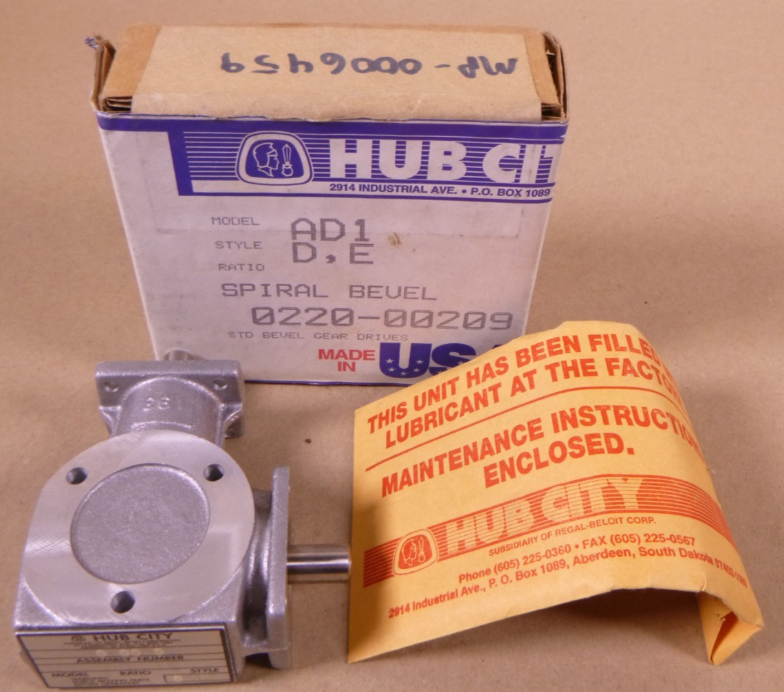 Hub City 0220-00209 Bevel Gear AD1 - 2:1 Ratio - DE | Industrial Electric Motors, Pumps &amp; Parts