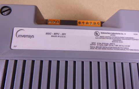 MSC-MPC-1 Invensys Controller Control MSC-MPC-001 Microsmart MPC | Electrical MRO Replacement Parts & Components and Commercial Electrical Supplies Company