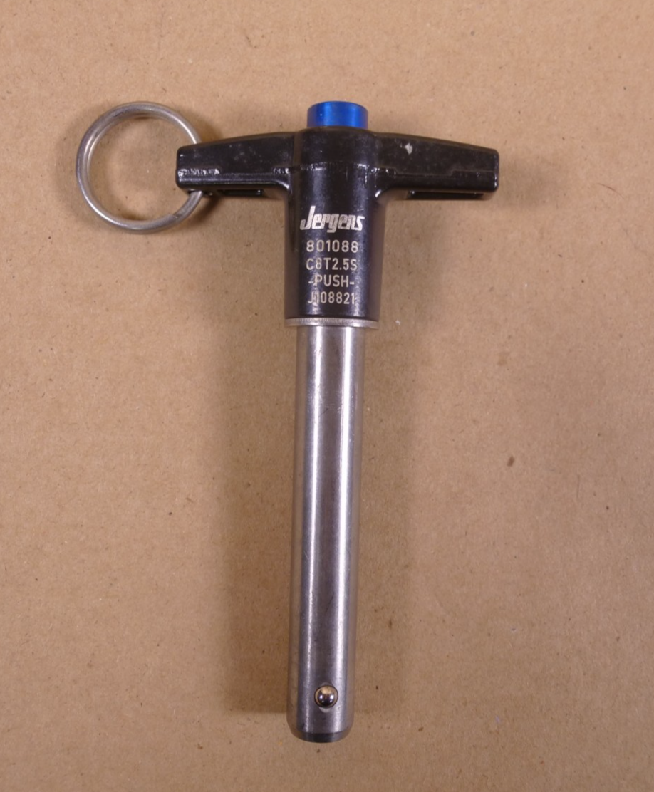 1/2" X 2-1/2" GRIP 17-4 STAINLESS STEEL JERGENS BALL LOCK QUICK RELEASE PIN | Industrial Replacement Nuts &amp; Bolts Distributor and Machinery Screws &amp; Fasteners Supply