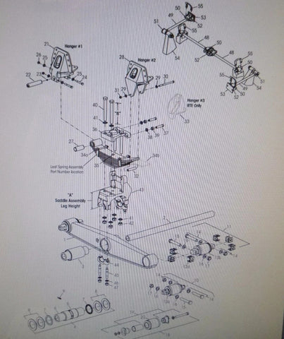 Hendrickson 29828-034 Spring Mounting Kit RT/RTE 34K 40K 46K 48 5340-01-454-6298 | Replacement Truck Parts, Trailer Accessories, Automobile Supplies, Car Parts & Accessories
