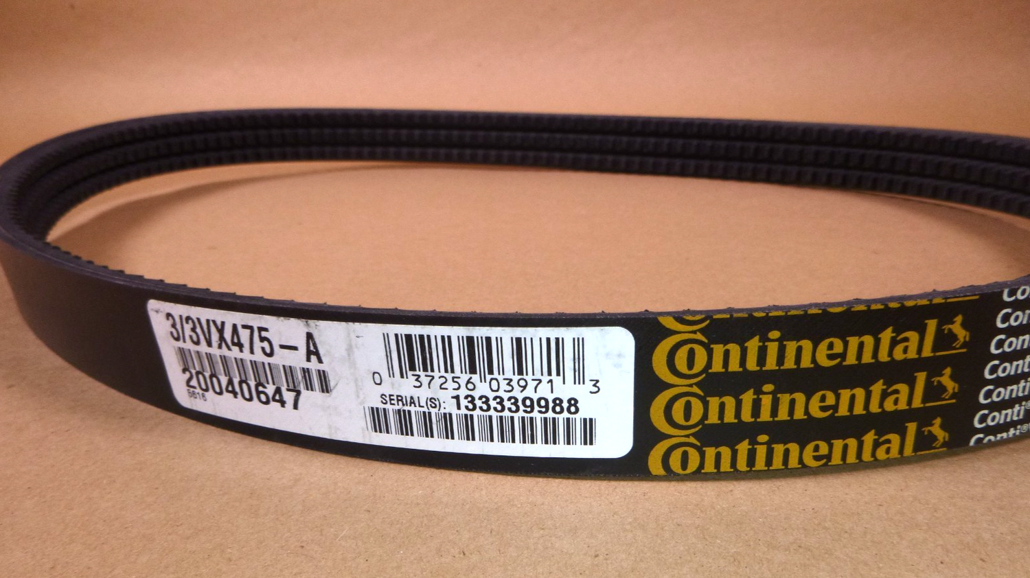 3-3VX475-A Narrow HY-T Wedge Torque Team Banded V-Belt 3 Strand 47.50 in OD | Replacement Truck Parts, Trailer Accessories, Automobile Supplies, Car Parts &amp; Accessories