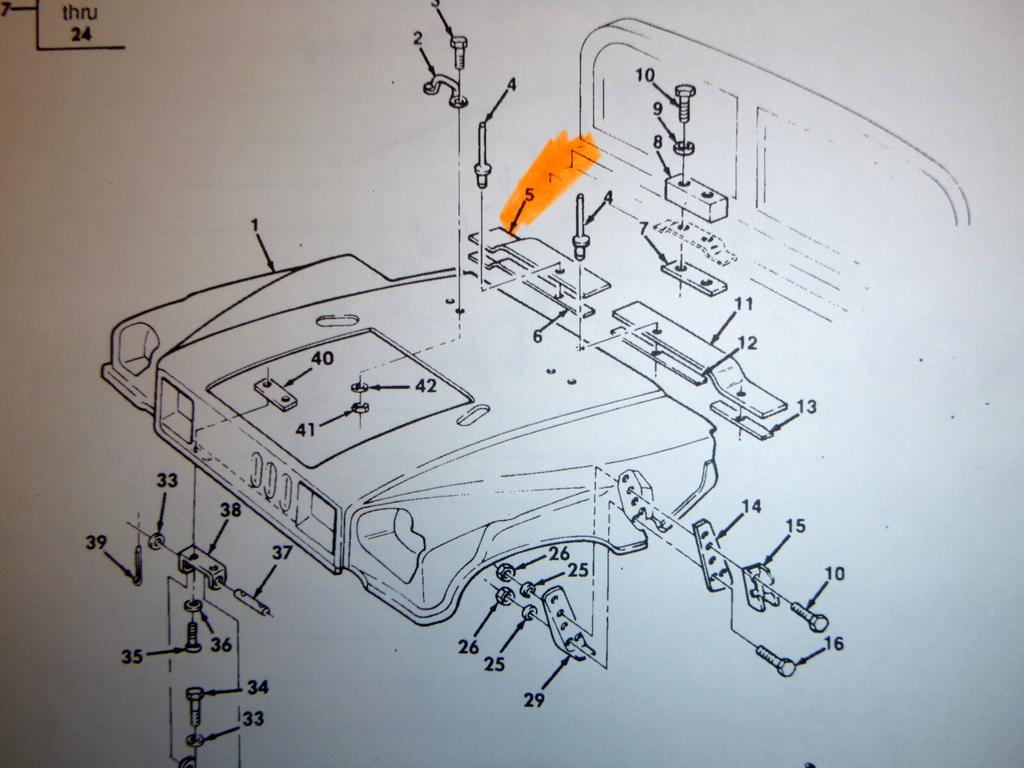 USGI M998 Humvee Seal Hood Rear Right Hand 12338912, 5330-01-255-0207 | Genuine HMMWV Replacement Parts and Military Surplus Humvee Parts & Accessories