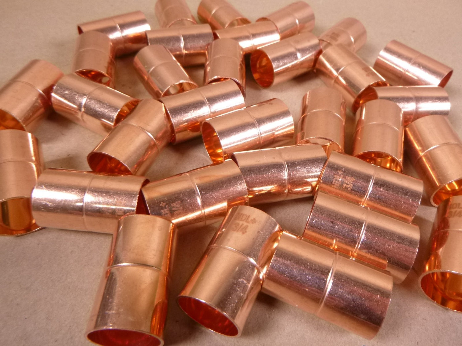 (32 PCS) NDL N-1028 Coupling 3/4" Rolled Stop Wrot Copper HVAC Refrigeration | Industrial Replacement Nuts &amp; Bolts Distributor and Machinery Screws &amp; Fasteners Supply