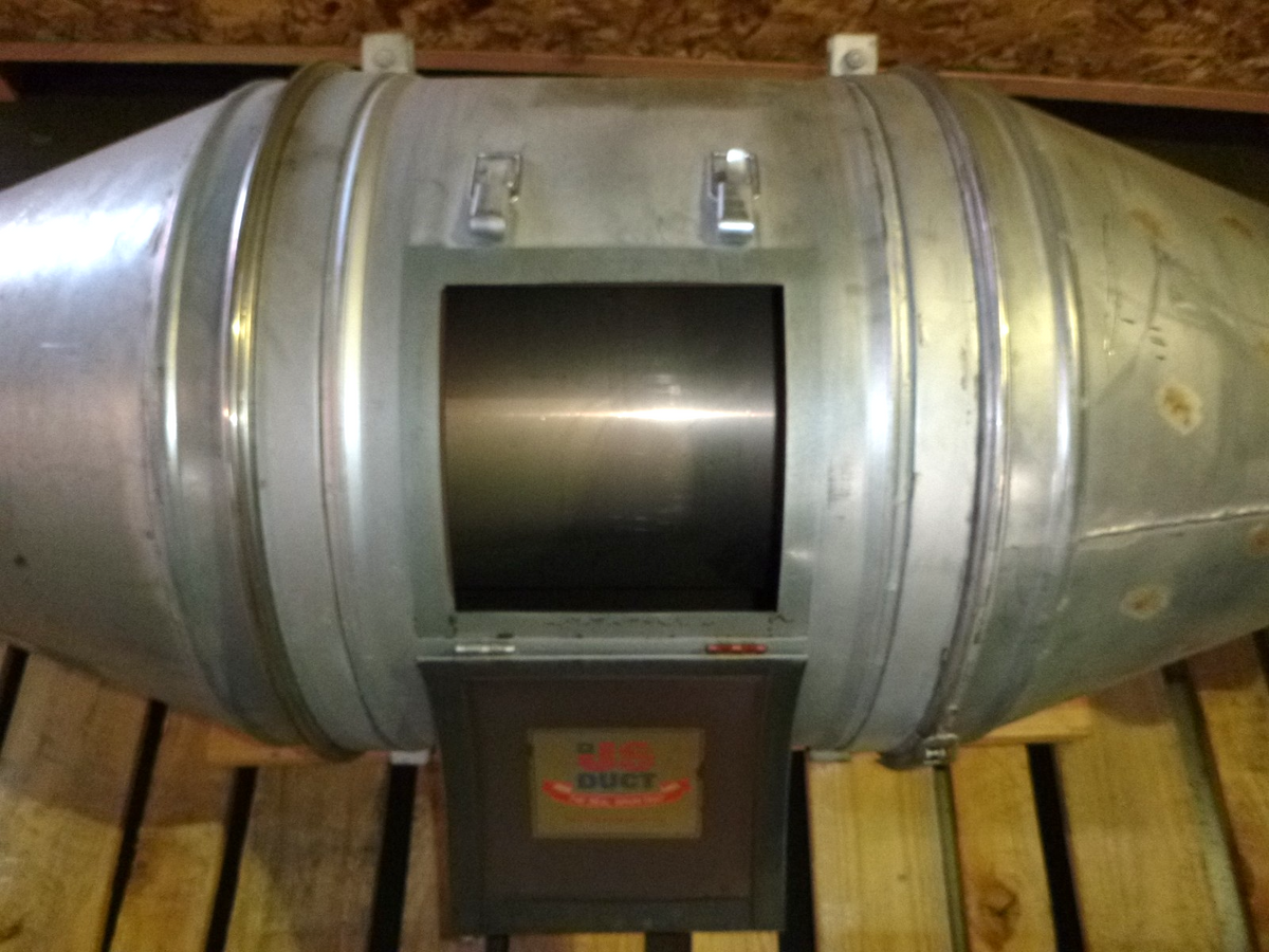 US Duct Spark Trap - Industrial Spark Arrestor &amp; Spark Cooler Fits 12" Ducting