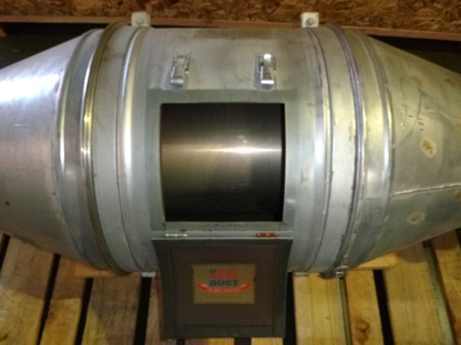 US Duct Spark Trap - Industrial Spark Arrestor &amp; Spark Cooler Fits 12" Ducting