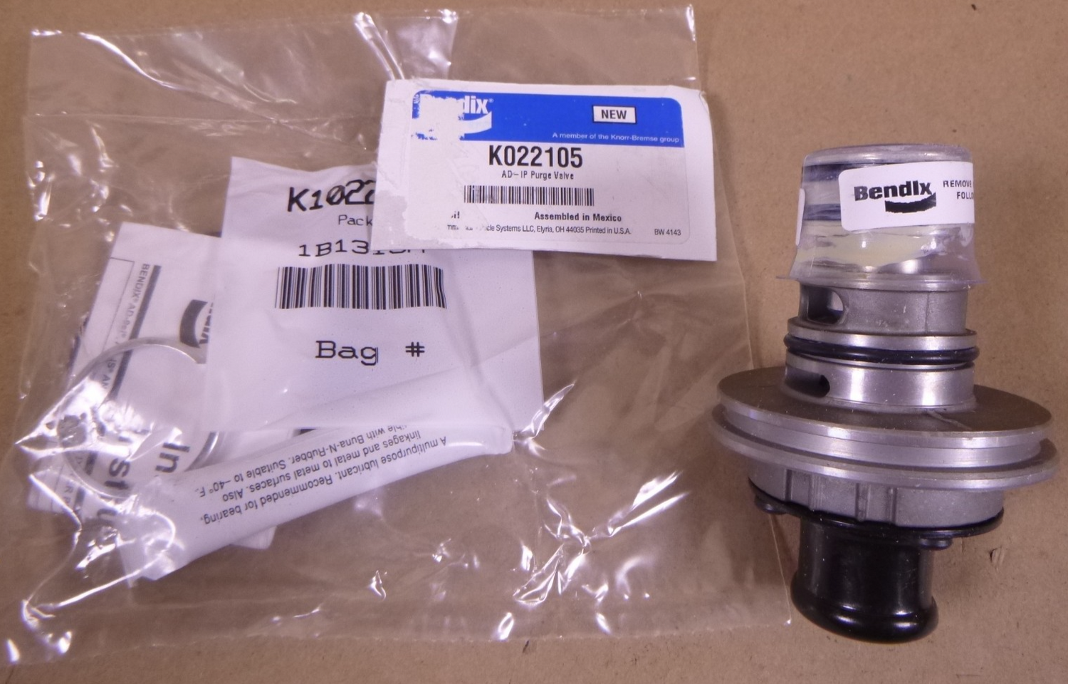 OEM Bendix K022105 AD-IP Purge Valve Genuine | Replacement Truck Parts, Trailer Accessories, Automobile Supplies, Car Parts &amp; Accessories