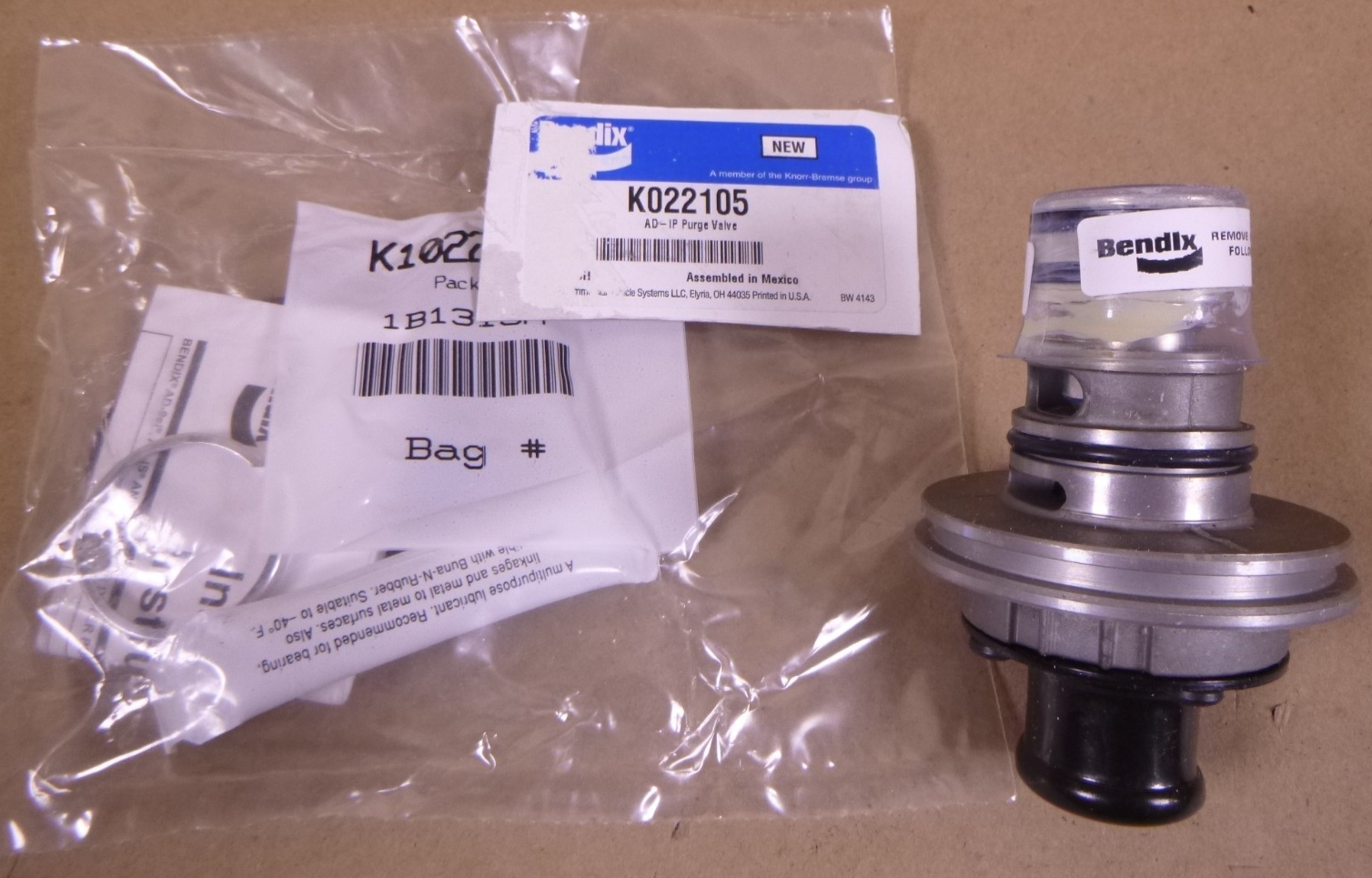 OEM Bendix K022105 AD-IP Purge Valve Genuine | Replacement Truck Parts, Trailer Accessories, Automobile Supplies, Car Parts &amp; Accessories