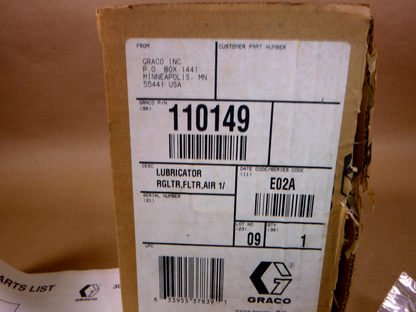 GRACO 110149 – Air Line Filter / Regulator / Lubricator | Industrial MRO Replacement Parts, Manufacturing Machine Parts &amp; Components, Heavy Equipment Parts Supplier