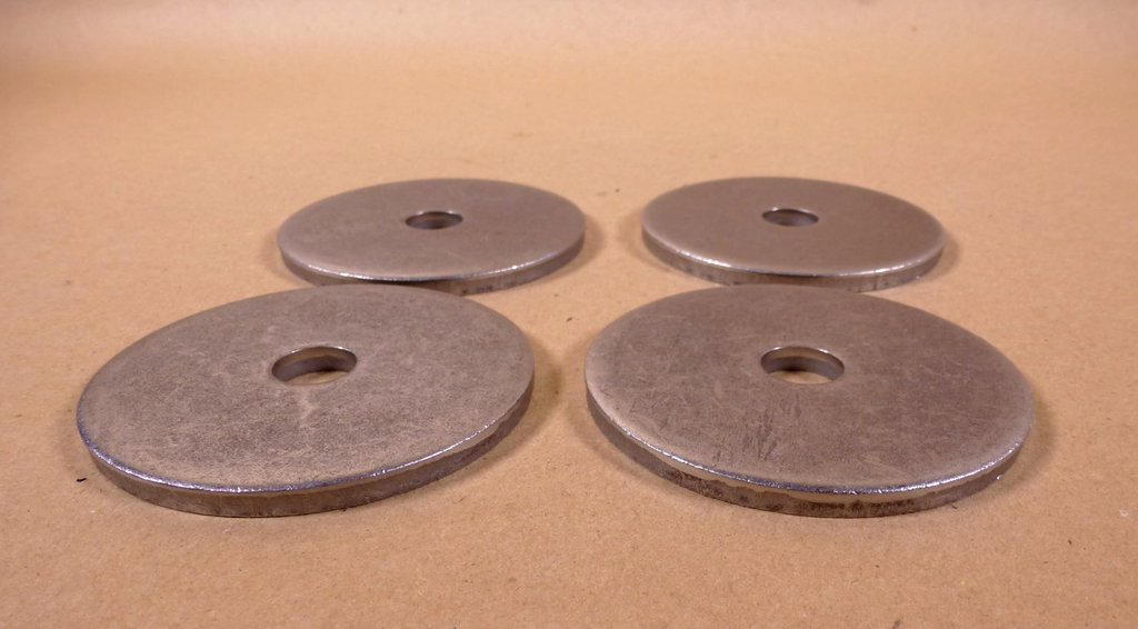 5/8" Screw Steel Fender Washer .650" ID x 3.50" OD x .250" Thick (Lot of 4) | Industrial Replacement Nuts & Bolts Distributor and Machinery Screws & Fasteners Supply