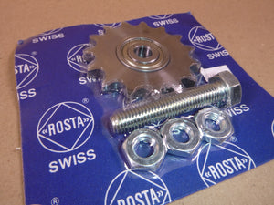 Rosta 40BB15 Idler Sprocket For SE18 Tensioner 06510002, 10 mm Bore W/ Hardware | Industrial MRO Replacement Parts, Manufacturing Machine Parts & Components, Heavy Equipment Parts Supplier