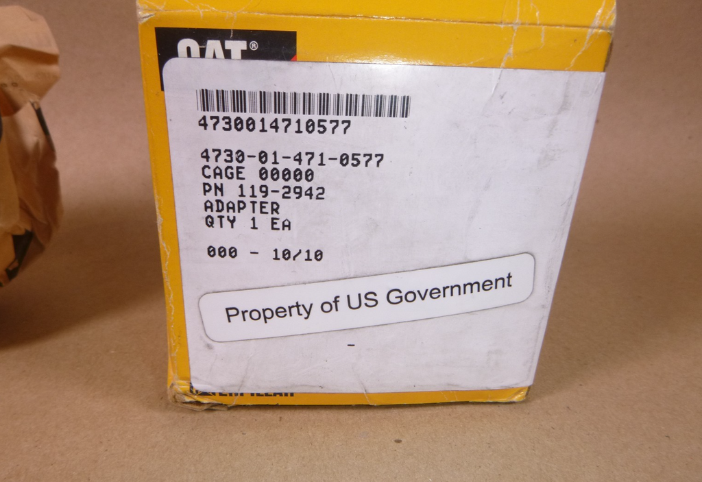 119-2942 OEM CAT Caterpillar 45 Degrees Turbo Oil Line Adapter Fits C7 C-10 C-12 3114 3116 3126 | Industrial Tractor Parts Supplier and Surplus Tractor Parts & Accessories