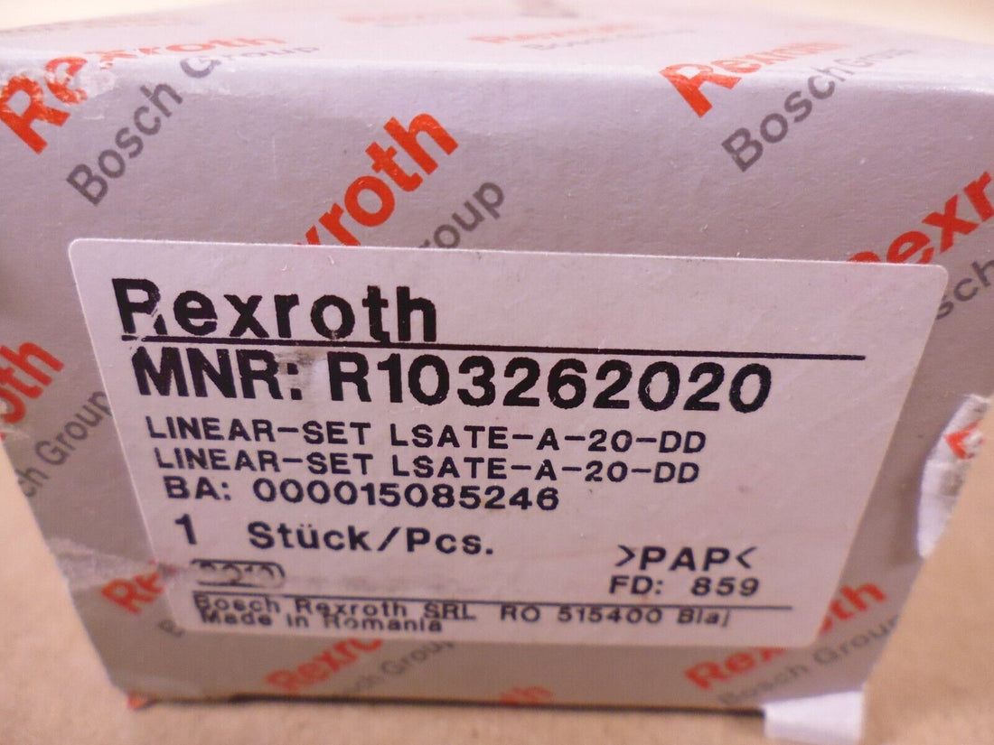 Rexroth R103262020 Linear AR-SET LSATE-A-20-DD 000015085246 | Industrial MRO Replacement Parts, Manufacturing Machine Parts &amp; Components, Heavy Equipment Parts Supplier