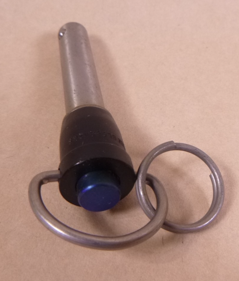 1/2" Shank x 2" Grip Ring Hdl Stainless Ball Lock Quick Release Pin Avibank USA