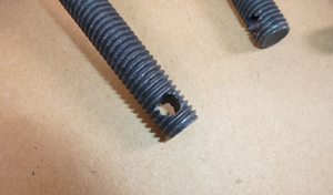 12x 1/2-13 X 6-3/4" Drilled Shank Steel TEE Head T-Bolt Military Oshkosh 3474486 | Industrial Replacement Nuts & Bolts Distributor and Machinery Screws & Fasteners Supply