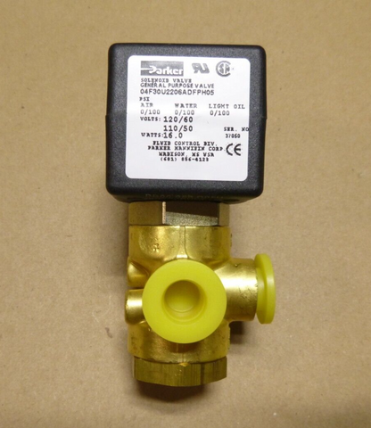 New PARKER 04F30U2206ADFPH05 Series 30 Small Three-Way Direct Acting Valve