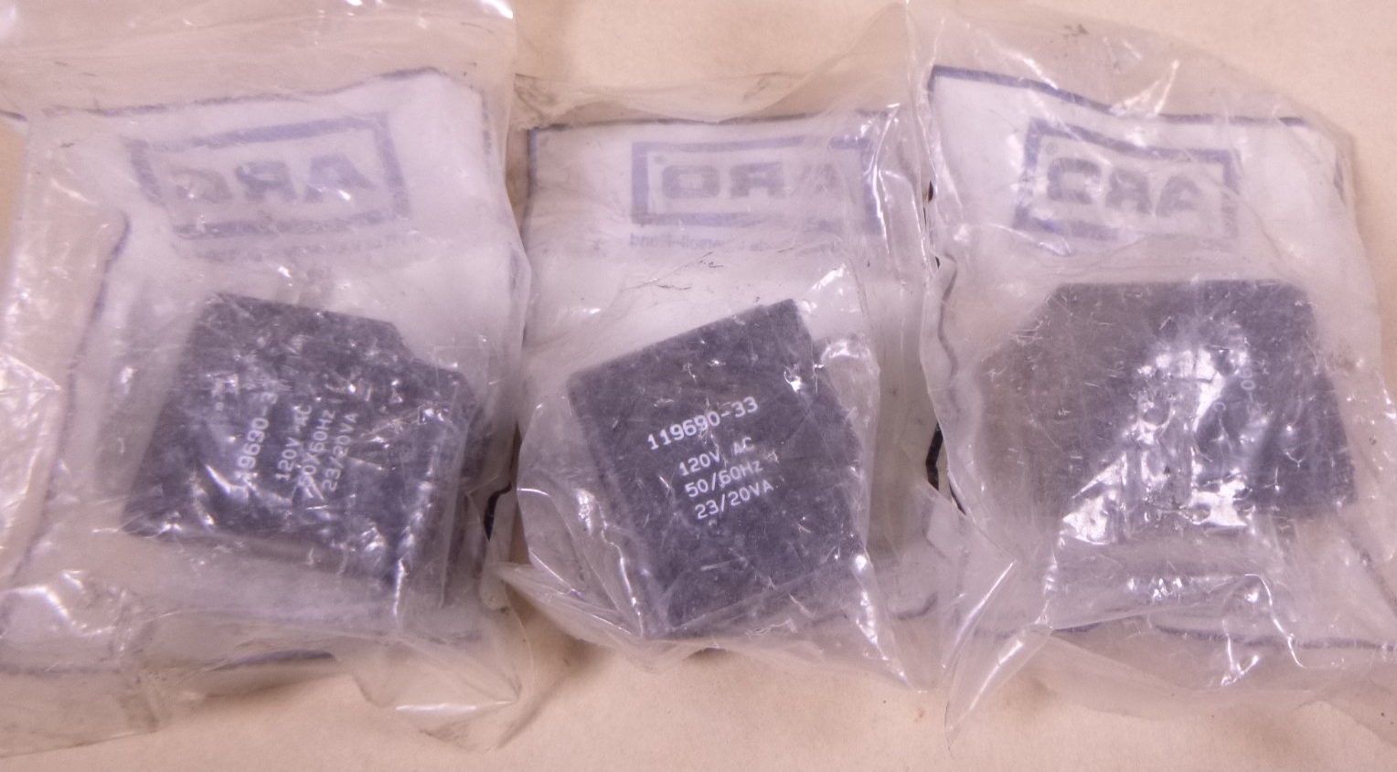 (3 PACK) ARO 119690-33-G Solenoid Valve Coil 4KP73 120VAC | Electrical MRO Replacement Parts &amp; Components and Commercial Electrical Supplies Company