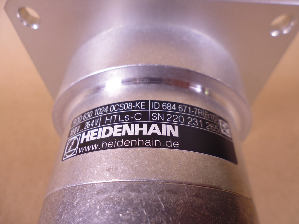Heidenhain ROD 630 1024 0CS08-KE Encoder 684671-7R , 10.8V-26.4V , R47 HTLS-C | Industrial Electric Motors, Pumps & Parts