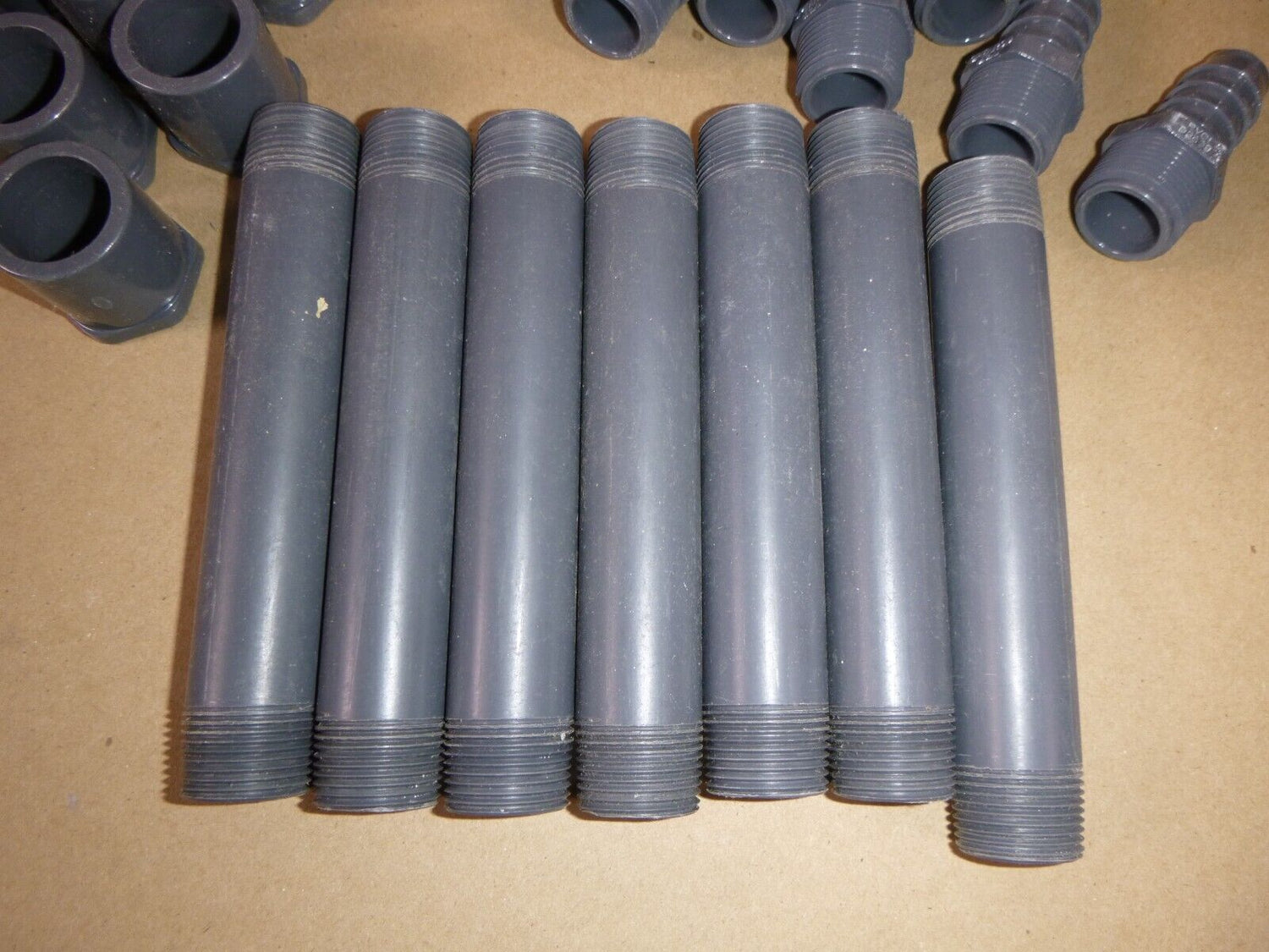 (Lot of 122) Spears 3/4" SCD 80 PVC Socket Couplings, Unions, Elbows, TEE&