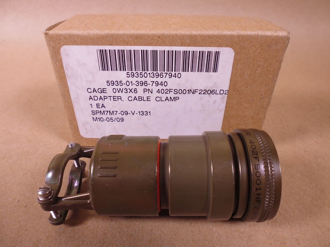 Glenair 402FS001NF2206L2D Cable Clamp Adapter Backshell , 5935-01-396-7940 | Electrical MRO Replacement Parts &amp; Components and Commercial Electrical Supplies Company