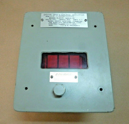 NAVAL SHIPS MARINE COURSE INDICATOR 4LCD1N , 6605-01-233-5221 , 115V , 400Hz *FOR PARTS* | Electrical MRO Replacement Parts &amp; Components and Commercial Electrical Supplies Company