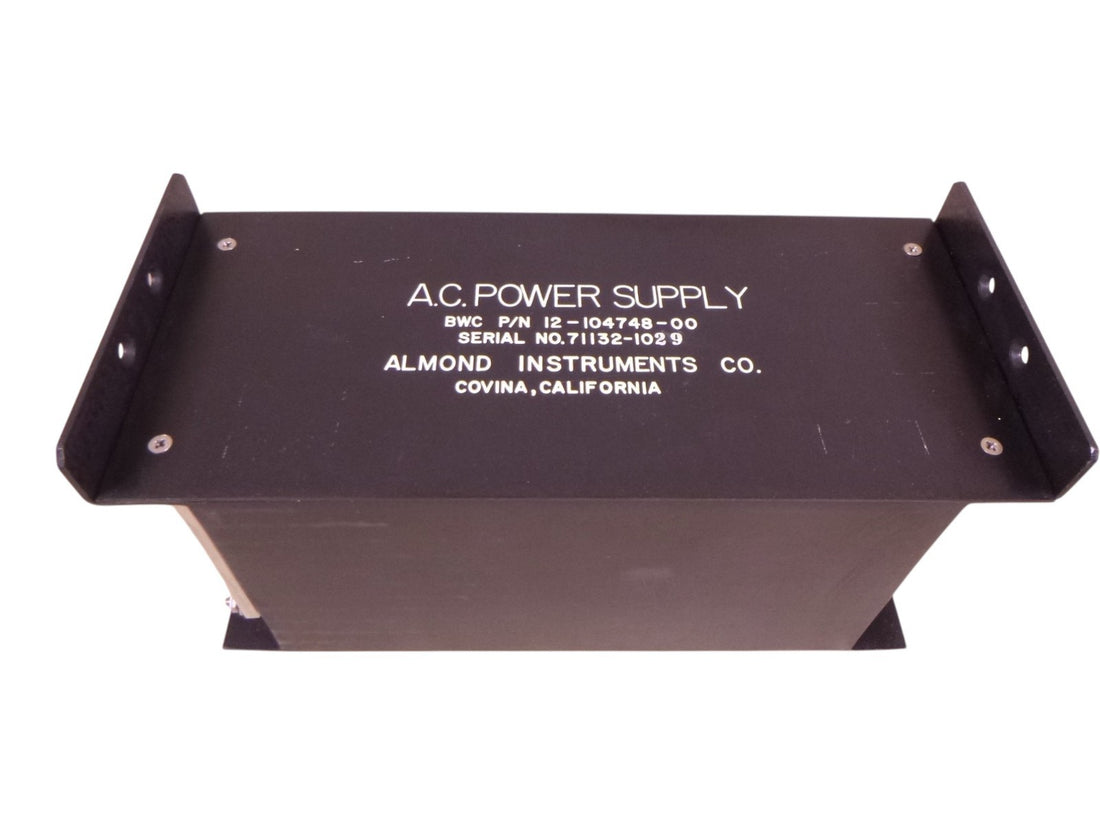 Almond Instruments 12-104748-00 A.C. Power Supply , 6130-00-238-6441 | Electrical MRO Replacement Parts &amp; Components and Commercial Electrical Supplies Company