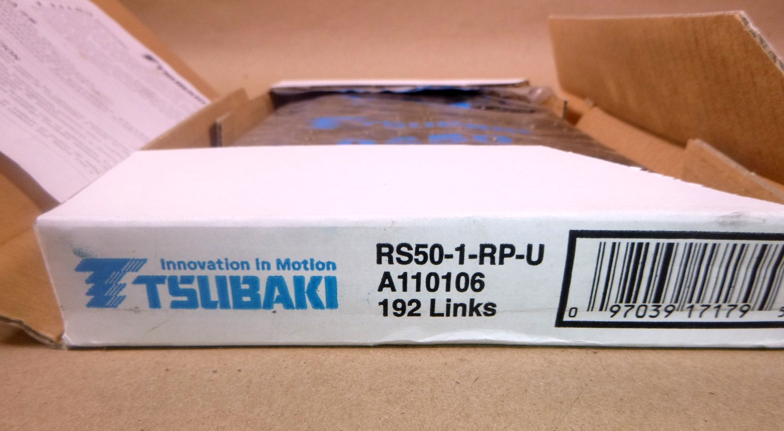 TSUBAKI RS50-2-RP-U Riveted Roller Chain 10&