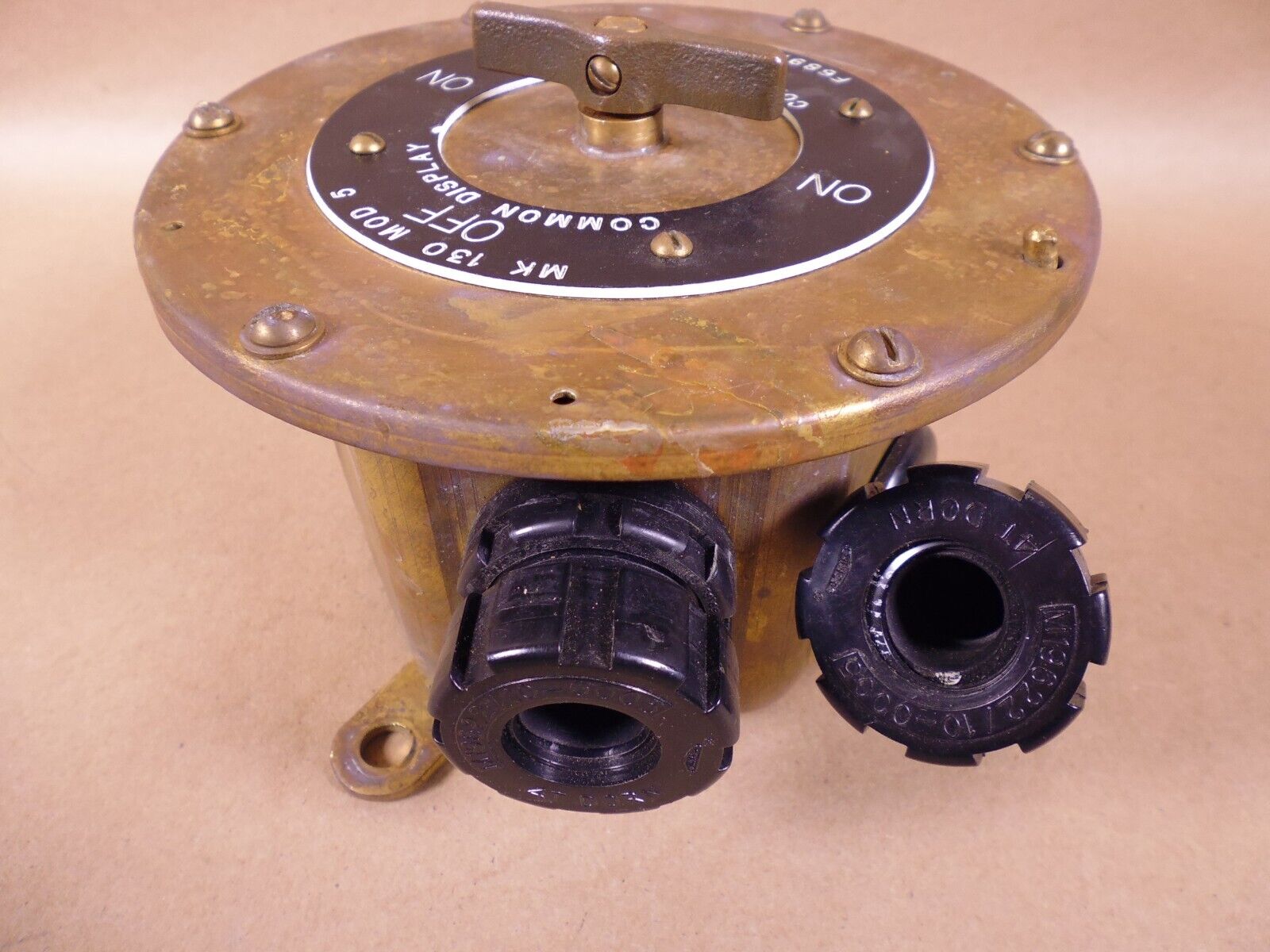 Naval Sea Marine F6891201-017E MK 130 MOD 5 On/Off Common Display Switch *UNTESTED* | Electrical MRO Replacement Parts &amp; Components and Commercial Electrical Supplies Company