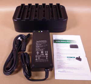 NEW DT Research ACC-001-32 6-Bay Gang Charger GC601, For DT301/311 Battery Packs | Industrial MRO Tools and Replacement Industrial Equipment Components