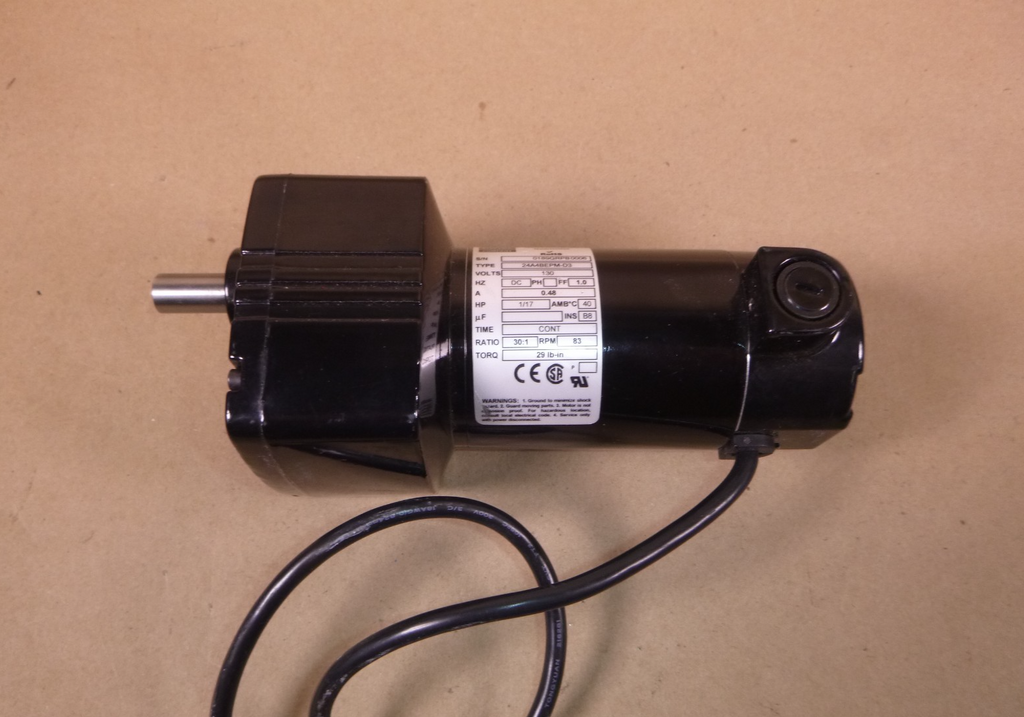 24A4BEPM-D3 Bodine Parallel Shaft Gearmotor 1/17 Hp 30:1 Ratio 83 Rpm 130 Vdc | Industrial Electric Motors, Pumps & Parts