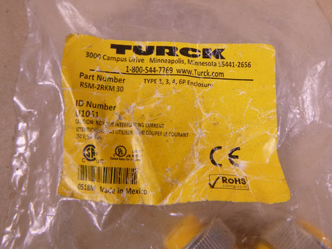 (5 PACK) TURCK 3-PIN CONNECTOR TEE RSM-2RKM 30 , U1061 | Electrical MRO Replacement Parts & Components and Commercial Electrical Supplies Company