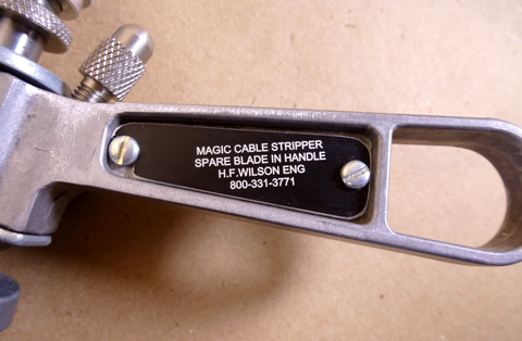 VB1A, H.F. Wilson Magic Cable Stripper 1/8" thru 1-1/4", Ball Bearing Type | Industrial MRO Tools and Replacement Industrial Equipment Components