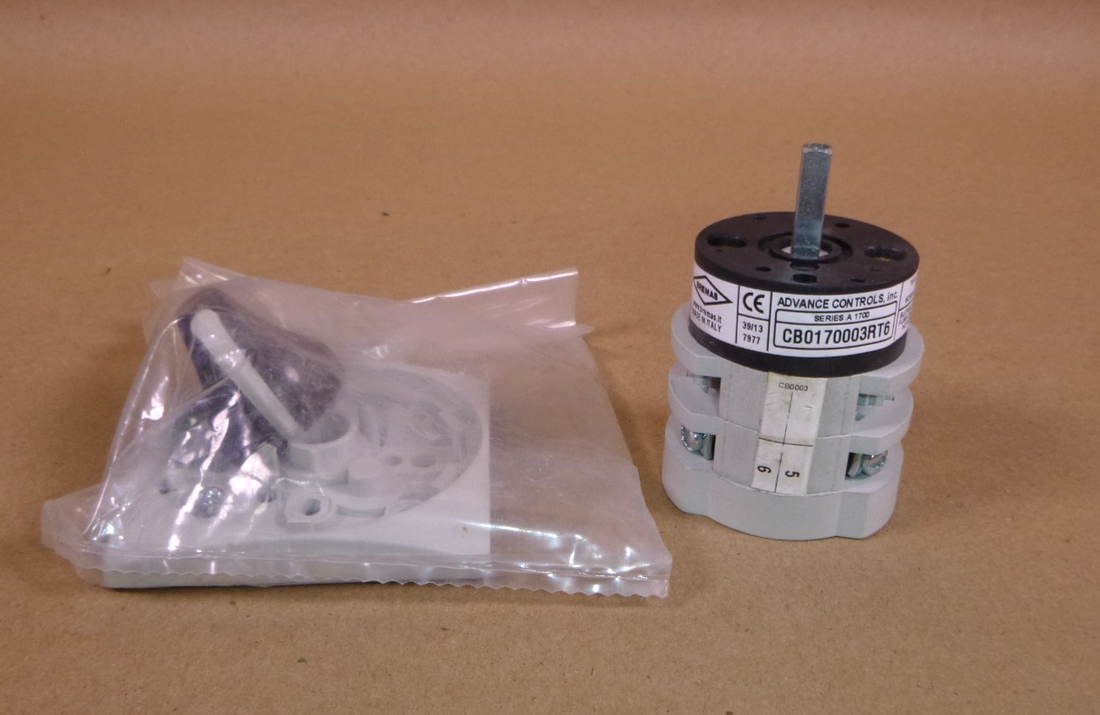 CB0170003RT6 ADVANCE CONTROLS Bremas Rotary Cam Switch 3 Pole 20 Amp | Electrical MRO Replacement Parts &amp; Components and Commercial Electrical Supplies Company