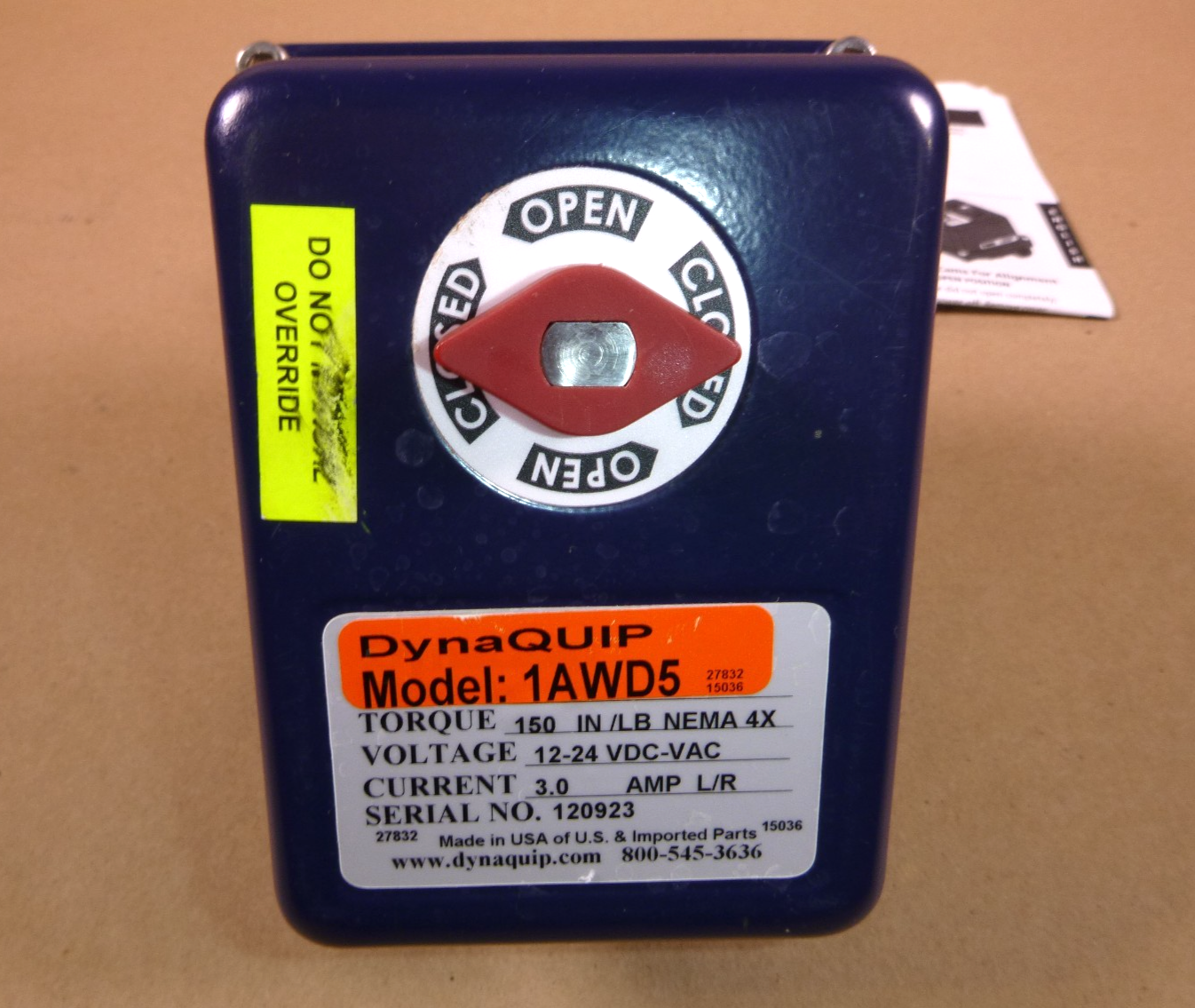 EHH24ATE20H Dynaquip 3/4" 2-Way Electrically Operated Ball Valve 12/24 Vdc 1AWD5 | Electrical MRO Replacement Parts &amp; Components and Commercial Electrical Supplies Company