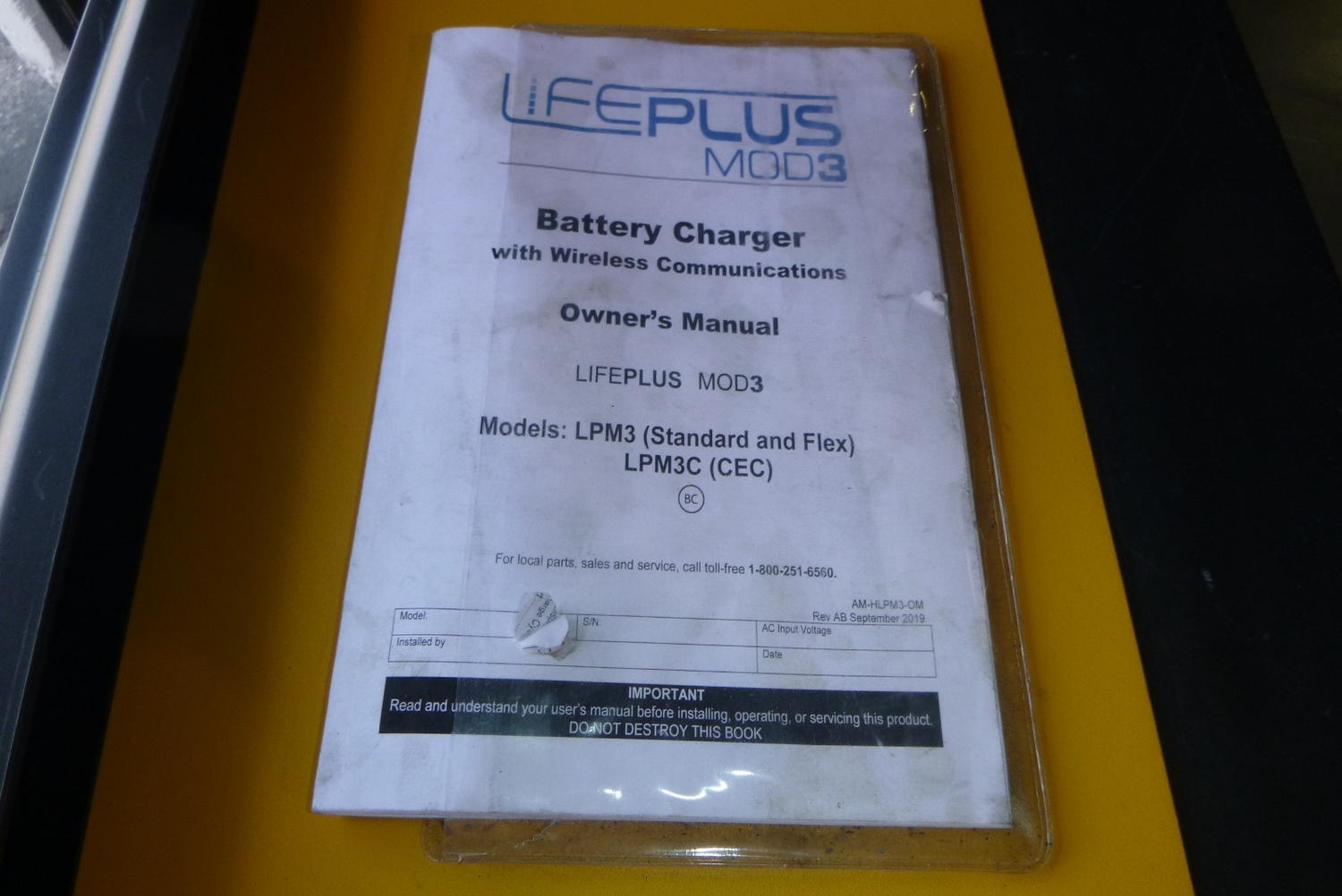 USED LPM3-48F-200G Hawker Life Plus 24/36/48 Volt Forklift Battery Charger 1500ah | Electrical MRO Replacement Parts &amp; Components and Commercial Electrical Supplies Company