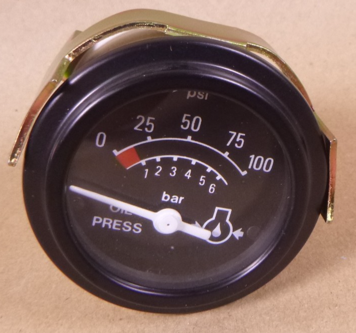 110161 Maxima Technologies Model 882CU Engine Oil Pressure Gauge 12V 0-100PSI | Replacement Truck Parts, Trailer Accessories, Automobile Supplies, Car Parts &amp; Accessories