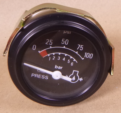 110161 Maxima Technologies Model 882CU Engine Oil Pressure Gauge 12V 0-100PSI | Replacement Truck Parts, Trailer Accessories, Automobile Supplies, Car Parts &amp; Accessories