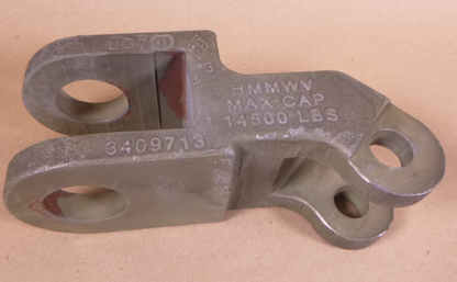 Tow Bar End Adapter HMMWV Oshkosh 14500 LBS 3409713 3406264 2540-01-520-6537 | Genuine HMMWV Replacement Parts and Military Surplus Humvee Parts &amp; Accessories