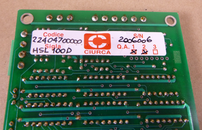 For Fedegari Autoclavi Bioteco HSL-100D Keyboard Interface 22404700000 HSL 100D | Electrical MRO Replacement Parts &amp; Components and Commercial Electrical Supplies Company