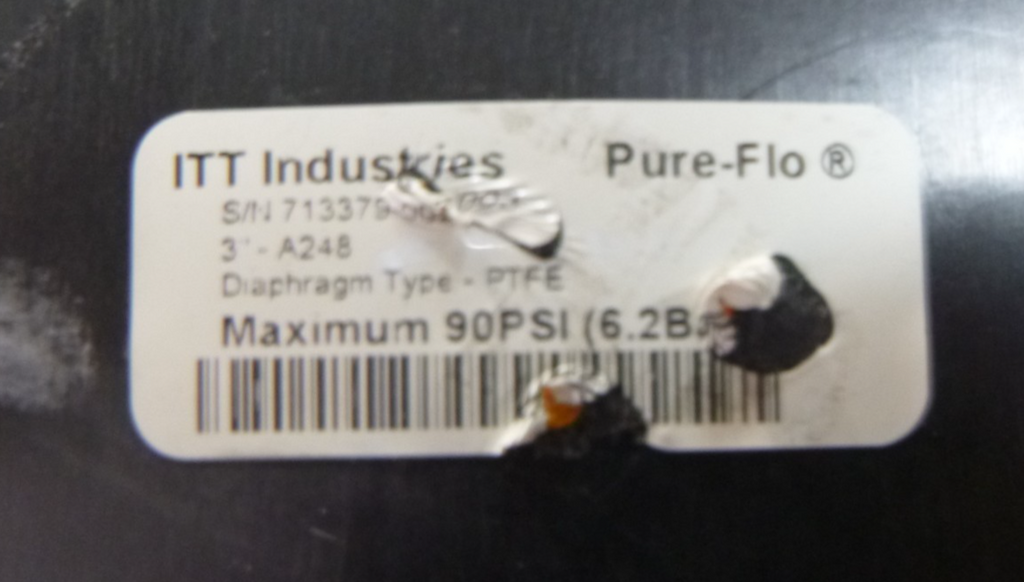 ITT Pure-Flo A248 Diaphragm Actuator PFTE 90PSI A248 , 3" (DN80) , *SET OF 2* | Industrial MRO Replacement Parts, Manufacturing Machine Parts & Components, Heavy Equipment Parts Supplier