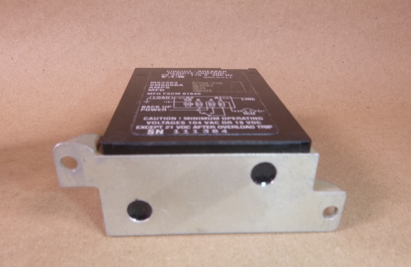 M83383/02-05 Remote Controlled Circuit Breaker Eaton SM600BA20A1 Made in USA | Electrical MRO Replacement Parts &amp; Components and Commercial Electrical Supplies Company