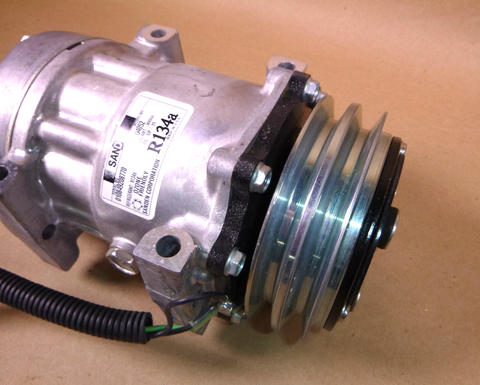 U4052 Sanden AC Compressor 24 Volt 2 Groove SD7H15 Platform 7 Cylinder R-134a | Replacement Truck Parts, Trailer Accessories, Automobile Supplies, Car Parts & Accessories
