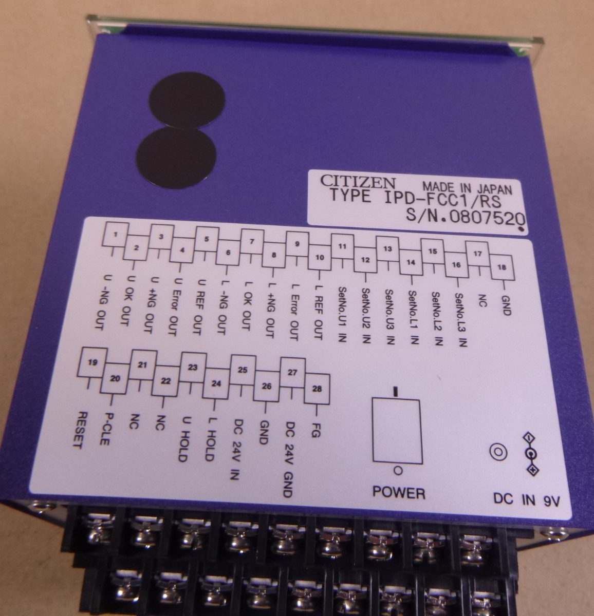 CITIZEN IPD-FCC1/RS Digital Counter Displacement Sensor Controller