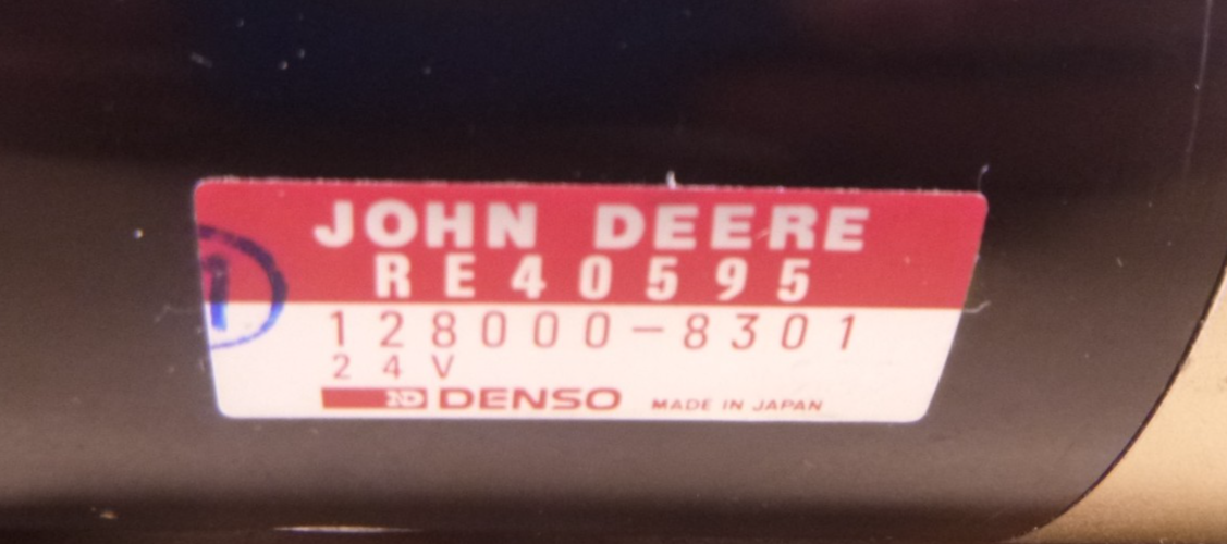 RE40595 OEM John Deere Starter For 4039 4045 6059 6068 Engine 128000-8301 | Industrial Tractor Parts Supplier and Surplus Tractor Parts &amp; Accessories