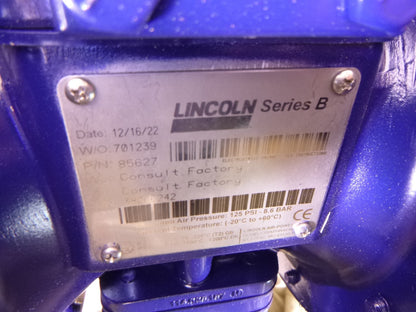 Lincoln 85627 1" Aluminum 1:1 Air-Operated Diaphragm Pump
