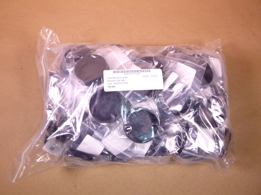 M85049/138-74B Circular Mil Electrical Connector Dust Caps AS138-74B (100 Pcs) | Industrial MRO Replacement Parts, Manufacturing Machine Parts & Components, Heavy Equipment Parts Supplier